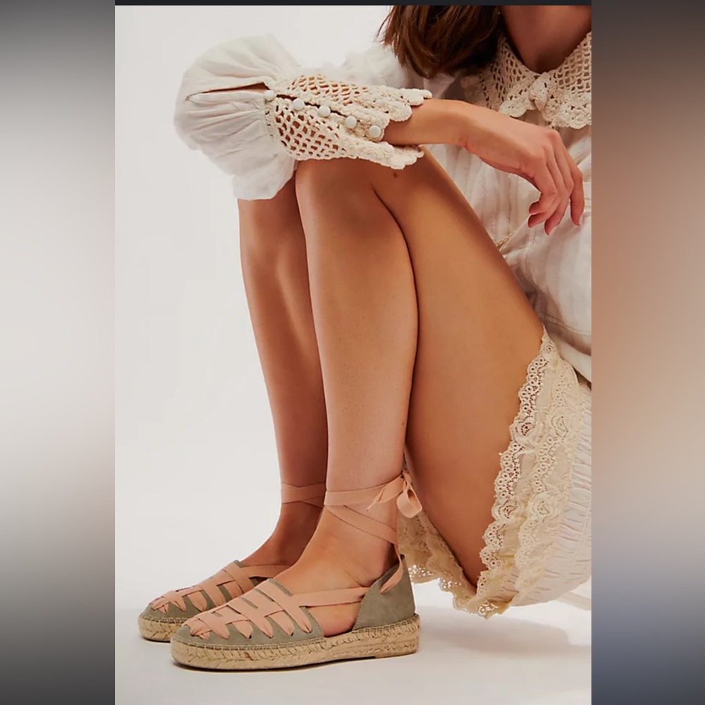 Free People- Heat Wave Wrap Espadrille -40 - Picture 2 of 3